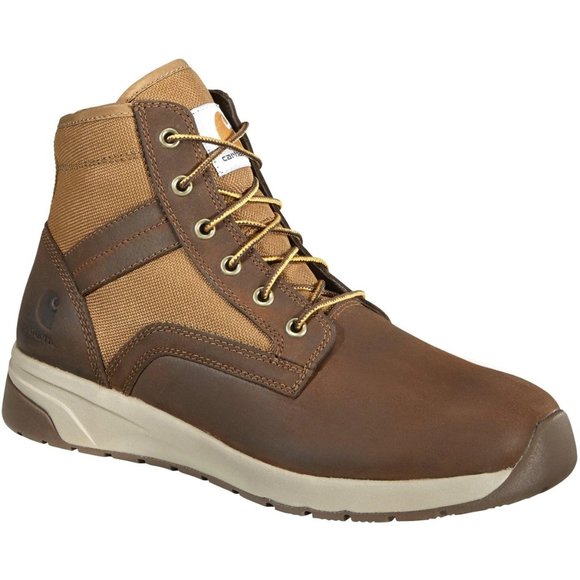 NEW! Carhartt Men's Force 5"‎ Nano Comp Toe Work Boot - Brown - FA5415-M Size 10 - Picture 1 of 16
